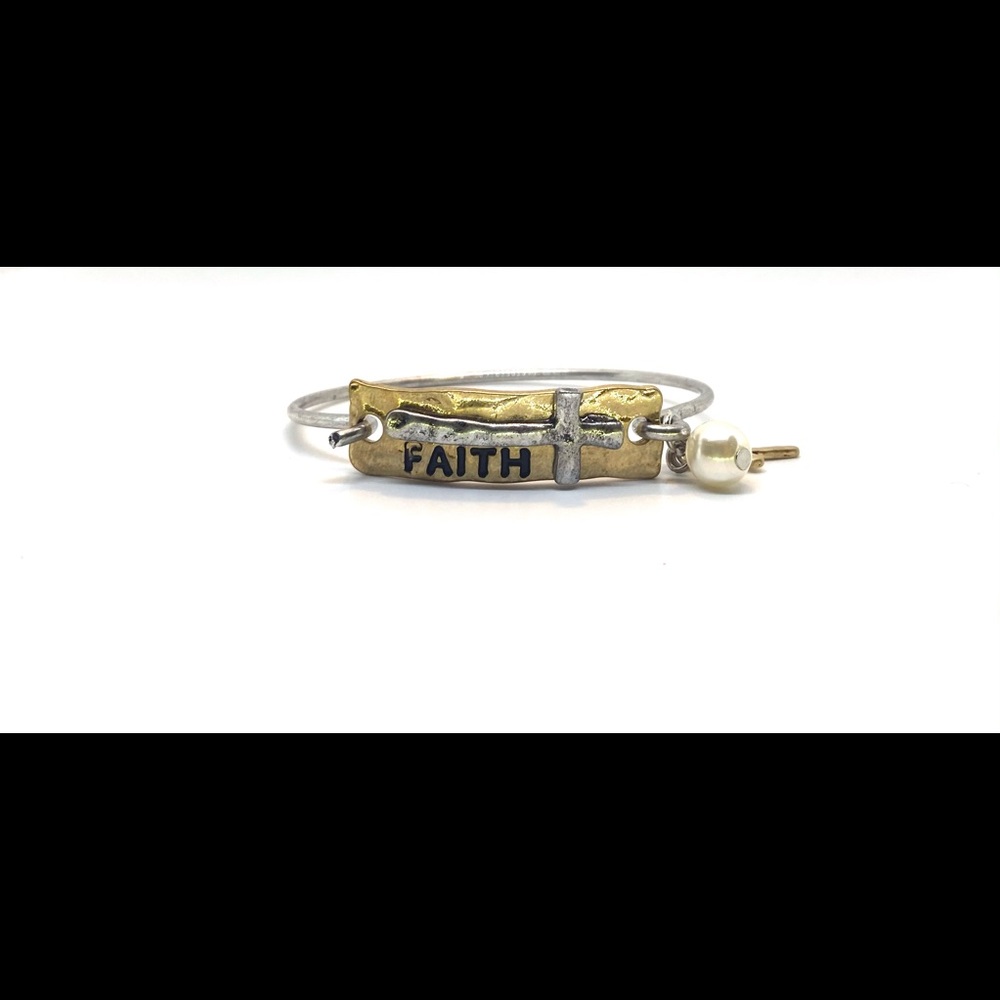 Faith Latch Bracelet. NEW, never used.